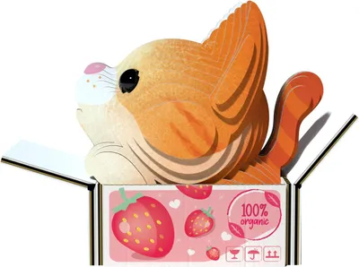 Produktbild von Eugy 3D Puzzle - Katzen Pumpkin - nachhaltiges Kartonspielzeug