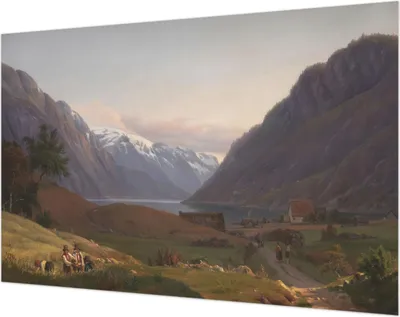 Produktbild von Wandtapete - Dekorative Tapete für Wohnzimmer- Tapetenfolie für Wanddekoration - 104x70 cm - Bergpanorama