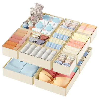 Image de Omgoods - Coffret de 15 organisateurs pour vêtements et sous-vêtements de bébé