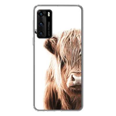 Produktbild von MuchoWow® Handyhülle Schutzhülle Hülle für Huawei P40 Schottischer Highlander - Kuh - Tiere Silikon Softcase Handy Hülle - Handytasche