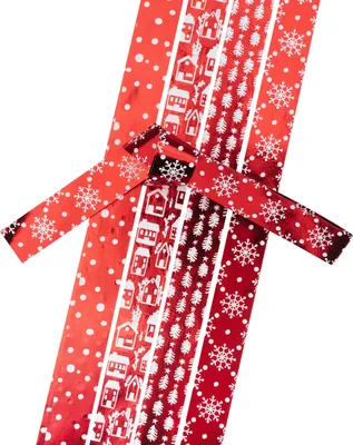 Produktbild von Papierstreifen "Xmas", Rot Metallic, 15 mm, 24 Streifen