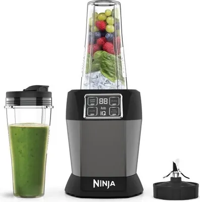 Obrázok produktu pre Blender NINJA BN495EU, 1000 W, 2 x 700 ml poháre, sivá čierna