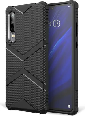 Produktbild von NALIA Handy Hülle kompatibel mit Huawei P30, Silikon Case Cover Bumper stoßfest Schwarz