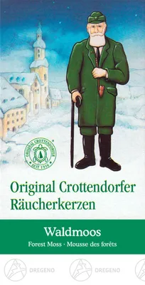 Zdjęcie produktu dla Crottendorfer świeczki kadzidełka świąteczne zapachy 24 sztuki, zapach: leśny mech