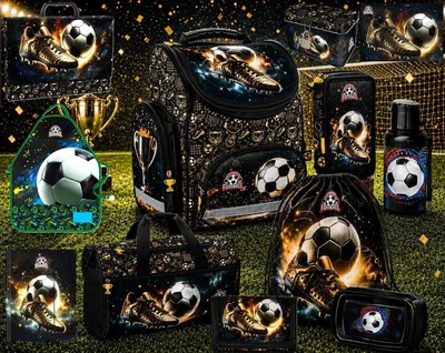 Produktbild von 12in1 Fußball Schulranzen seT Ranzen rucksack Federmappe Turnbeutel FOOTBALL fur JUNGEN SET FÜR SCHULKINDER SCHULRANZEN + FEDERMAPPE + TURNBEUTEL