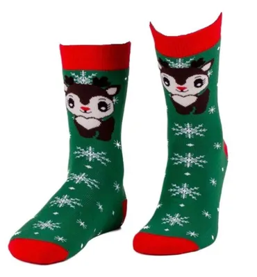 Produktbild von Freizeitsocken Weihnachtssocken - "Rentier", Größe 36-38