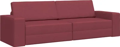 Obrázok produktu pre vidaXL Rozkladacia pohovka, vínovo červená, 245 x 78 x 77 cm, látka