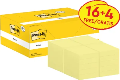 Produktbild von Samolepiaci bloček Post-it 76x76 žlté 20x100l