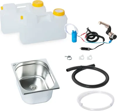 Immagine prodotto di set tecnologico da campeggio 12V kit lavabo lavello camper Adria Knaus