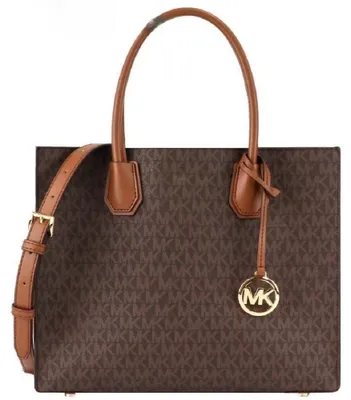 Obrázek produktu pro Michael Kors, hnědá kožená kabelka přes rameno, dámská
