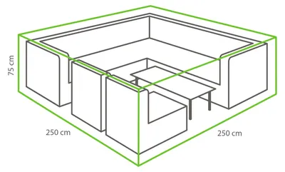 Produktbild von Lounge Set Schutzhülle 250 x 250 x 75 cm
