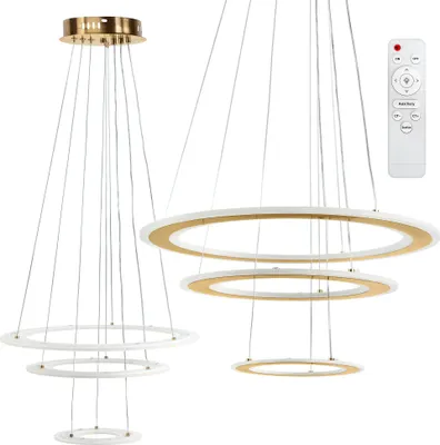 Produktbild von TOOLIGHT Hängende Deckenleuchte Led G041-3Cp Brush Gold