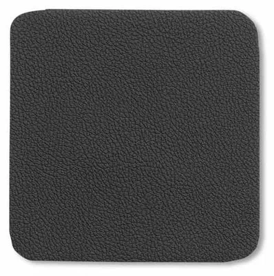 Produktbild von Untersetzer KIMARA 4er Set, Kunstleder, schwarz