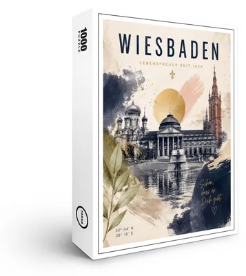 Produktbild von raxxa Premium-Puzzle "Wiesbaden", 1000 Teile