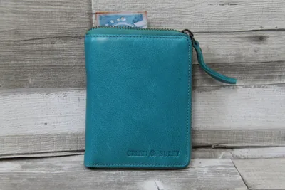 Produktbild von Greenburry Reißverschluss-Börse turquoise