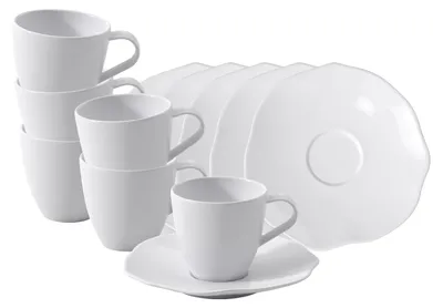 Produktbild von Villeroy & Boch Pura Espressotasse mit Untertasse 50 ml 6er Set