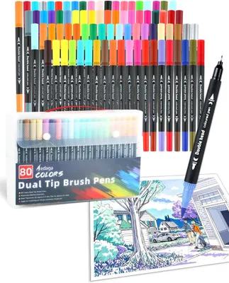 Obrázok produktu pre Fixky 80 farieb, dvojitý hrot, pre písanie