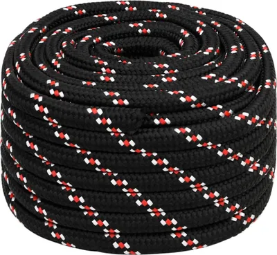 Produktbild von vidaXL Bootsseil Schwarz 20 mm 25 m Polypropylen