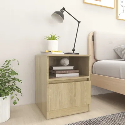Obrázok produktu pre vidaXL Nočné stolíky 2 ks Sonoma dub 40x40x50 cm odvodený výrobok z dreva