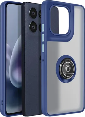 Obrázok produktu pre Avizar, Puzdro s magnetickým krúžkom pre Moto G86/G86 Power, matné, modré