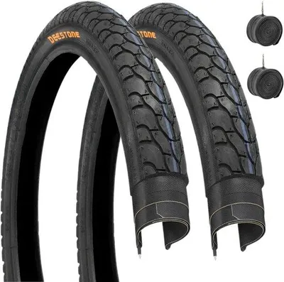 Productafbeelding van Fietstires en Binnenbanden 20 x 1.75 - Zwart - Set van 2