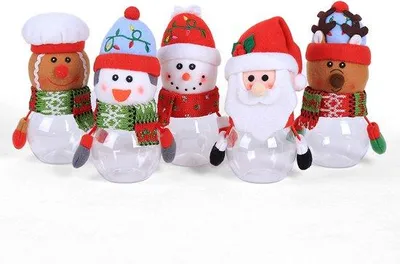 Produktbild von Kerstdeko Set aus Kunststoff, 5 Stück, Weihnachtsornamente für Kinder