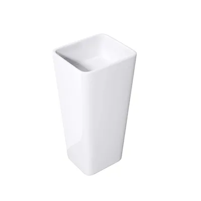 Produktbild von Mai & Mai Design Standwaschbecken freistehend Weiß, aus Mineralguss, Waschtisch, BTH: 40x35x82cm Col31