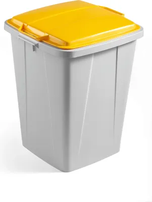 Zdjęcie produktu dla DURABLE Kosz na ?mieci DURABIN® 90L kwadratowy, Szary, 1800474050
