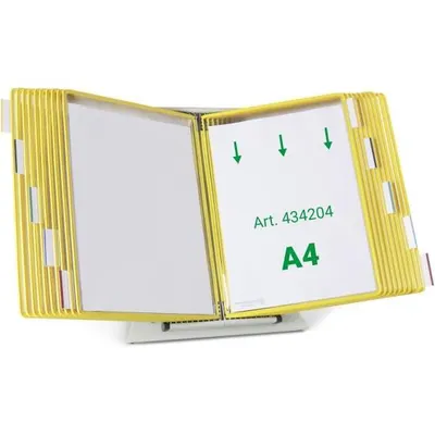 Produktbild von tarifold Sichttafelsystem 434204 DIN A4 gelb mit 20 St. Sichttafeln