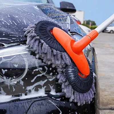 Obrázek produktu pro Automatická kartáčová hlava s teleskopickou tyčí 135 cm pro auto a domácnost
