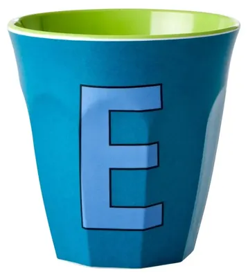 Immagine prodotto di RICE Bicchiere Medium Melamina Lettera "E" Emerald Green
