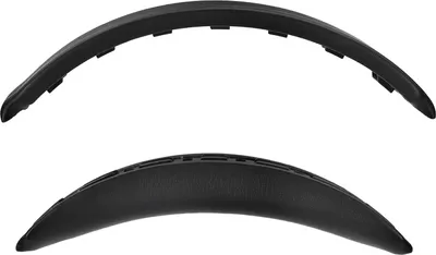 Two black replacement headbands for headphones are shown against a white background.