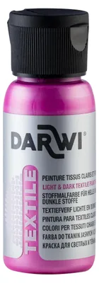 Produktbild von Darwi 4x Stoffmalfarbe, Flasche 50ml, Perlmuttpink Perlmuttrosa| DA0100050495C