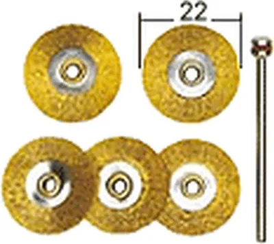 Immagine prodotto di Proxxon Messingdrahtbürsten 22 mm (5 Stück) + 1 Träger