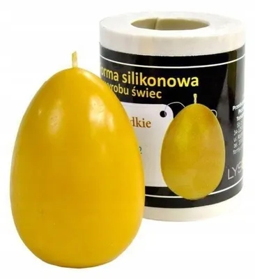 Produktbild von Łysoń Silikonform Ei glatt groß - Höhe 7,5cm