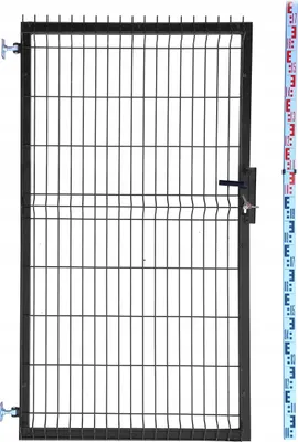 Obrázek produktu pro BRÁNKA 170 cm černá PANELOVÁ RAL9005 plotová 173 cm