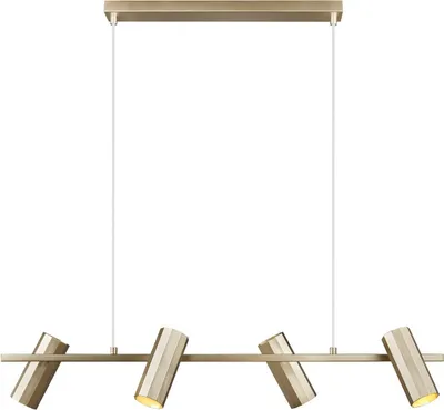 Zdjęcie produktu dla NORDLUX Alanis żyrandol wiszący LED, wariant: Ø 60 x 150 mm, 900 mm, 15 W, GU10, mosiądz