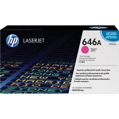 Obrázek produktu pro HP 646A Purpurová originální tonerová kazeta LaserJet, 12500 str., Purpurová, 1 kusů