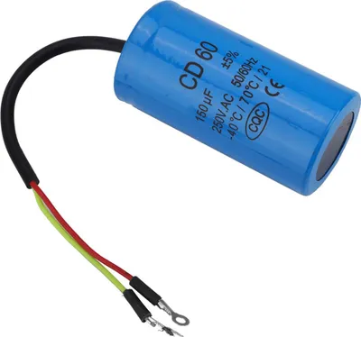 Obrázok produktu pre Kondenzátor CD60 s drôtovým vedením 250V AC 150uF 50/60Hz pre motorový vzduchový kompresor