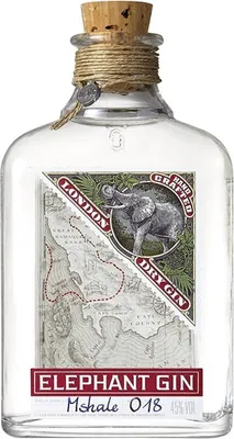 Immagine prodotto di Elephant Gin London Dry Gin in confezione regalo | 45 % vol | 0,5 l