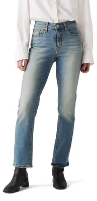 Produktbild von Levi's Damen Jeanshose Classic Mid Rise, Straight Fit, Blau (Cave Wall), W30/L30