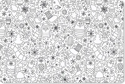 Produktbild von MuchoWow® Mauspad Mousepad Design - Winter - Schwarz - Weiß - Weihnachten 27x18 cm - Mousepads - Maus Mat - Pad - Mausunterlage - Büroartikel - Desk Matten