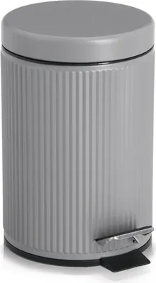 Immagine prodotto di ZELLER Cestino da bagno in metallo grigio 3l, 17x26cm