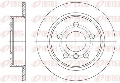 Produktbild von 2x REMSA Bremsscheibe 61618.00 hinten für MINI Schrägheck (F56) Schrägheck (F55)