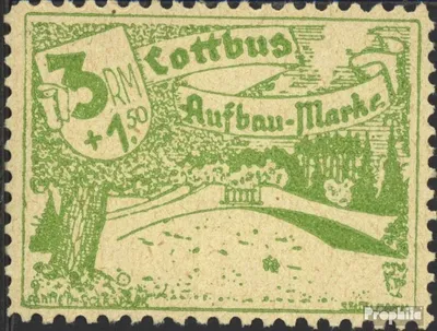Produktbild von Briefmarken Cottbus 1945 Mi 23w mit Falz Wiederaufbau