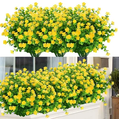 Image de ArtBloom : Fleurs artificielles pour l'extérieur, résistantes aux UV, plante de buis
