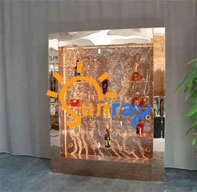 Produktbild von LED Wasser Wand Regal Bar Einrichtung Ausgefallene Regale Schrank Glas Wände