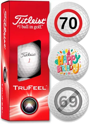Imagen del producto de Juego de pelotas de golf, 3 unidades, con motivos de cumpleaños, ideal para golfistas