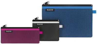Produktbild von Leitz 40150099, Unisex, Zubehörtasche, Reißverschluss, 2 Taschen, Gemischte Farben, Einfarbig