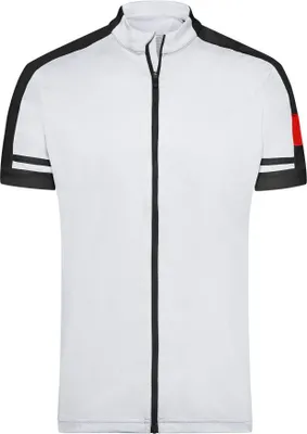 Produktbild von Men's Bike-T Full Zip Sportives Bike-Shirt white, Gr. 3XL